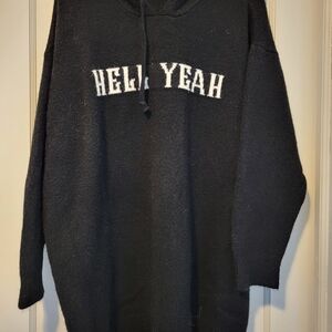 Black Graphic Men's Sweater